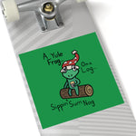 Yule be Sippin' Nog Square Stickers, Indoor\Outdoor