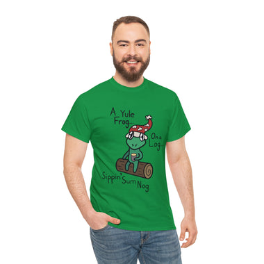 Yule be Sippin' Nog Unisex Heavy Cotton Tee