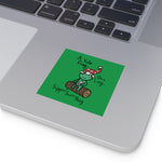 Yule be Sippin' Nog Square Stickers, Indoor\Outdoor