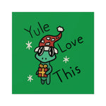 Yule Love this Square Stickers, Indoor\Outdoor