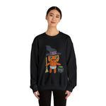 Lloyd the Baby Pumpkin Witch Unisex Heavy Blend™ Crewneck Sweatshirt