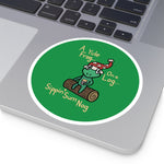 Yule be Sippin' Nog Round Stickers, Indoor\Outdoor