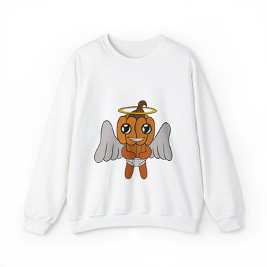 Lloyd the Baby Pumpkin Angel Unisex Heavy Blend™ Crewneck Sweatshirt