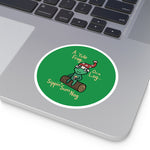 Yule be Sippin' Nog Round Stickers, Indoor\Outdoor