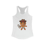 Lloyd the Baby Pumpkin Cowboy Women's Ideal Racerback Tank