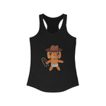 Lloyd the Baby Pumpkin Cowboy Women's Ideal Racerback Tank