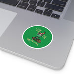 Yule be Sippin' Nog Round Stickers, Indoor\Outdoor