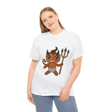 Lloyd the Baby Pumpkin Devil Unisex Heavy Cotton Tee