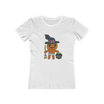 Lloyd the Baby Pumpkin Witch Women's The Boyfriend Tee