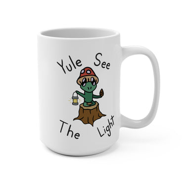 Yule see the Light Mug 15oz (Not available for free shipping)