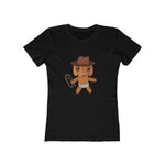 Lloyd the Baby Pumpkin Cowboy Women's The Boyfriend Tee