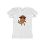 Lloyd the Baby Pumpkin Cowboy Women's The Boyfriend Tee