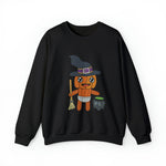 Lloyd the Baby Pumpkin Witch Unisex Heavy Blend™ Crewneck Sweatshirt