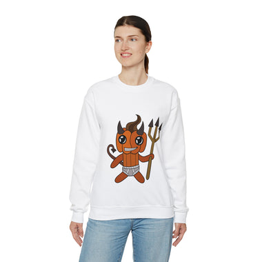 Lloyd the Baby Pumpkin Devil Unisex Heavy Blend™ Crewneck Sweatshirt