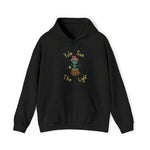 Yule see the Light Unisex Heavy Blend™ Hooded Sweatshirt