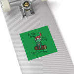 Yule be Sippin' Nog Square Stickers, Indoor\Outdoor