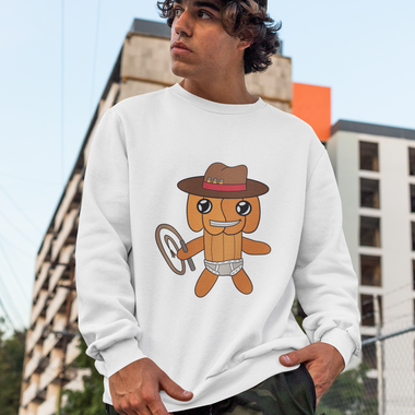 Lloyd the Baby Pumpkin Cowboy Unisex Heavy Blend™ Crewneck Sweatshirt