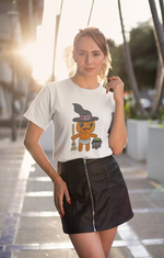 Lloyd the Baby Pumpkin Witch Women's The Boyfriend Tee